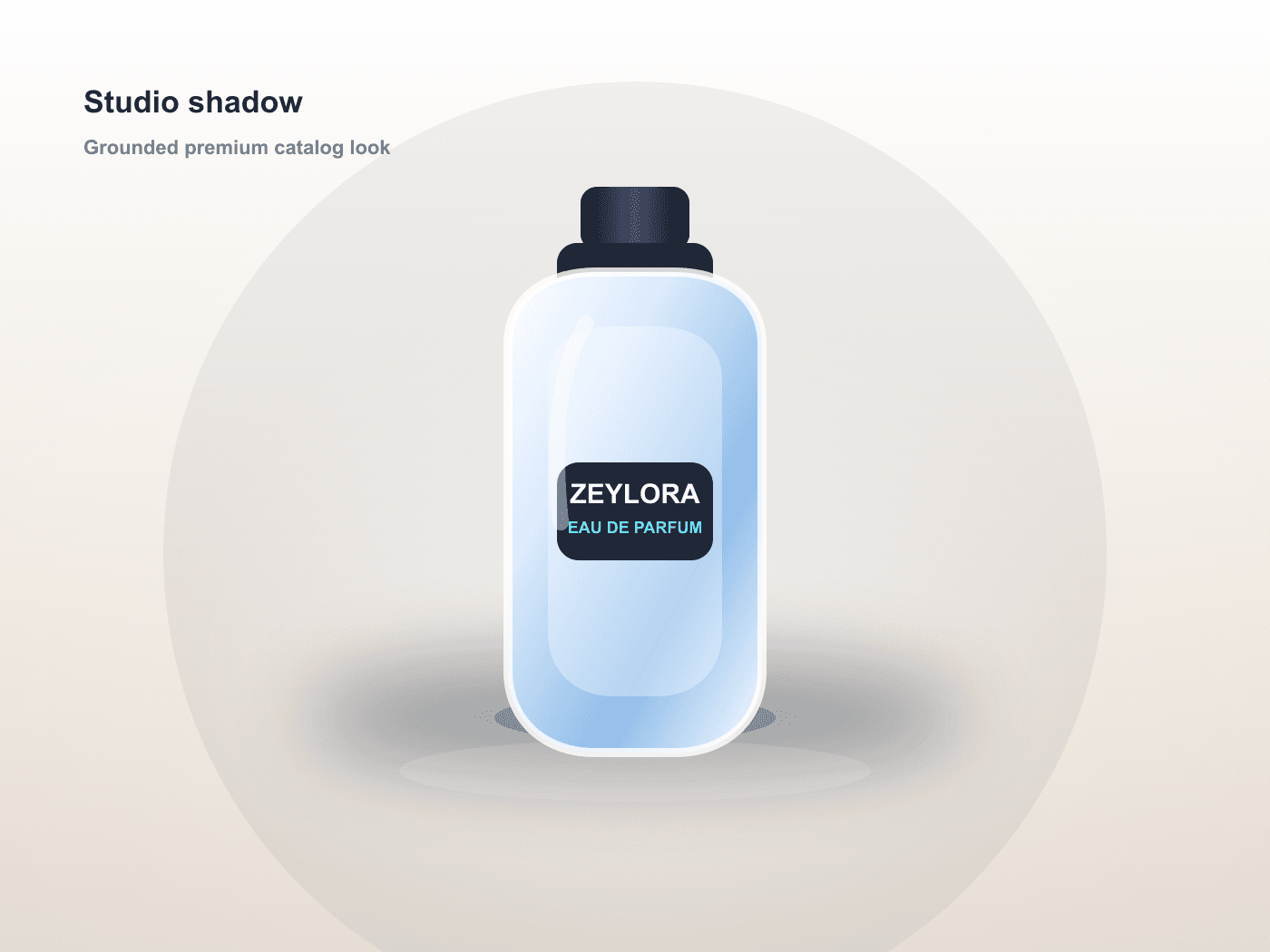 Creative shadow looks for flat product cutouts. after Zeylora AI result